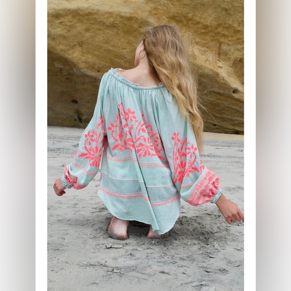 SOLD Free People Mint Blouse - Picture 5 of 16